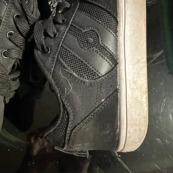 Heelys Black Big Kids Roller Shoes Black White Big boy Size 5 - Picture 10 of 14